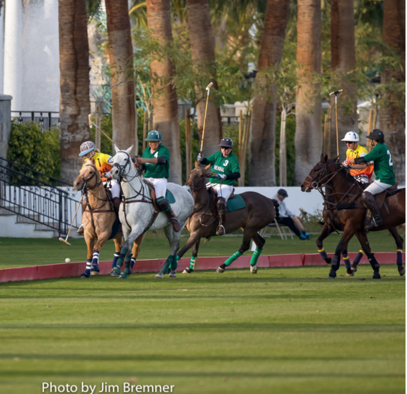 Photo Credit: Jim Bremner www.polozone.com Number 1’s offense is being guarded by defense’s #4, proper pairing up for strategic play in polo.